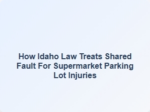 Who Is at Fault in Idaho Parking Lot Accidents?